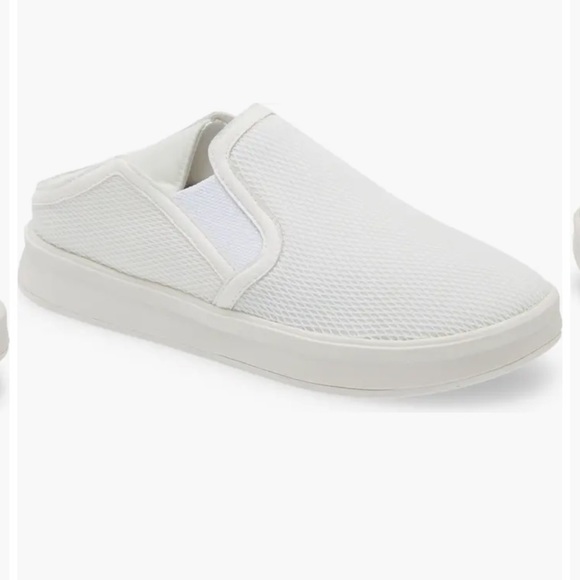 NWT OLUKAI Ki‘ihele Slip-On Sneaker bright white womens size 7 foldable - Picture 2 of 9